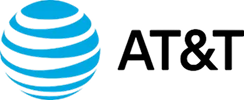 GE Audio Visual trusted customer - AT & T logo